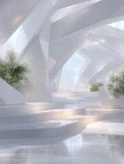 Interior Architecture Abstract Light Colors