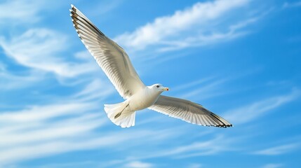 Image of seagull is flying, Seagull background.