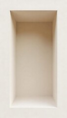 Generative AI empty architectural niche in minimal wall neutral tone and subtle lighting