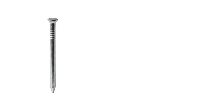 Isolated Metal Nail Steel Hardware Tool Silver Construction Object