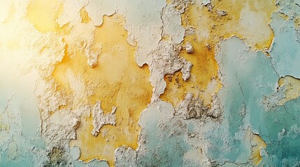 Peeling paint, wall texture, sunlit, damage, background, design