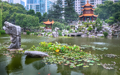 The Chinese Garden of Friendship. This garden was modelled after the classic private gardens of the...