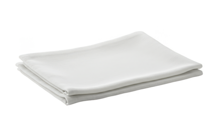 Isolated Object Folded Fluffy Cotton White Towel for Hygiene and Cleanliness