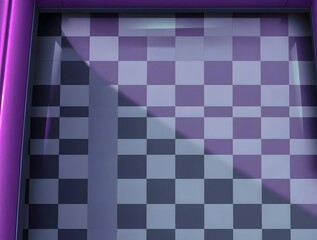 Purple and Gray Checkered Floor