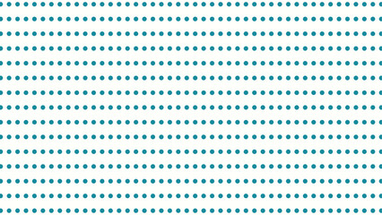 Seamless white background with vibrant teal polka dots. Versatile vector for kids, fabric, web, and celebration designs.