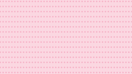 Cute pink polka dot background vector. Sweet, seamless pattern for baby, nursery, textiles, and design projects.