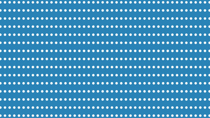 Classic blue background with white polka dots. Seamless vector pattern, perfect for various design projects.