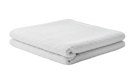 Isolated Pile of Soft White Cotton Towel For Bathroom Hygiene Product