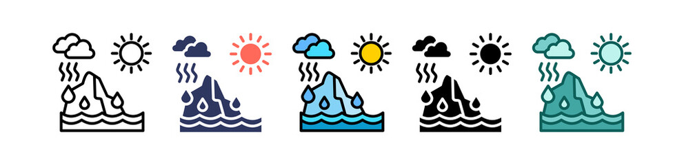 Glacier multiple icon