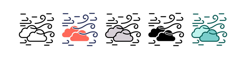 Wind multiple icon