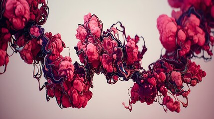 Pink flower petals closeup design inspiration