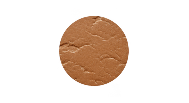 Abstract Bronze Glitter Circle Texture On Transparent Background