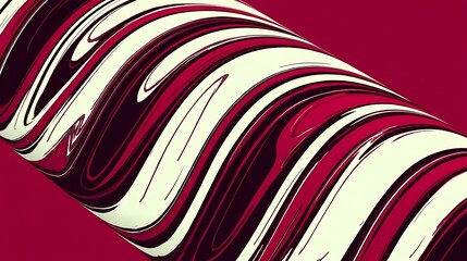 Sweet roll close up dark reddish white layers
