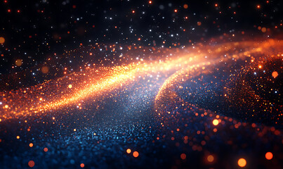 Obraz premium 3D abstract visuals and futuristic elements isolated on black, designed for versatile commercial use across technology, minimal, sci-fi, and eco concepts