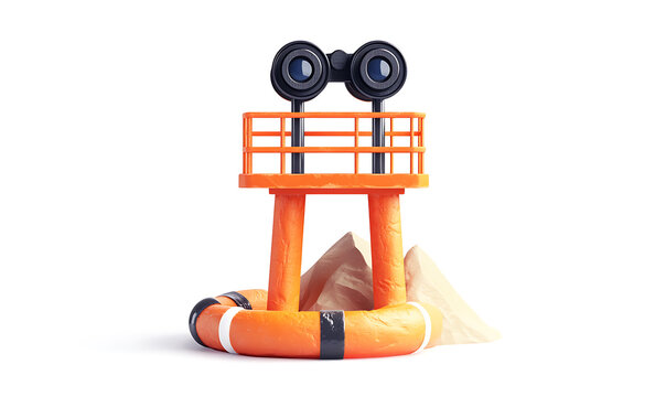 A collection of tropical beach travel elements and summer vacation scenes, perfect for commercial use and design assets.