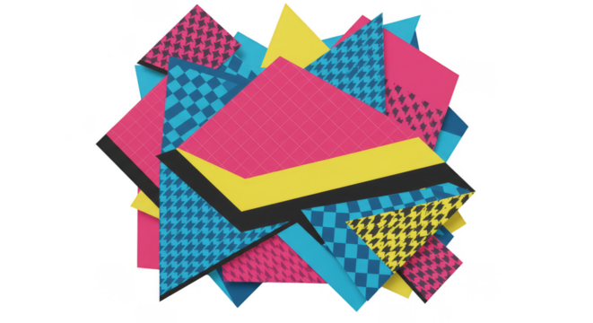 Abstract Geometric Triangle Shapes Illustration with Dynamic Pattern Design