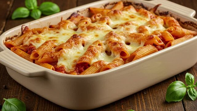Classic Baked Ziti &ndash; Cheesy Italian Pasta Casserole with Tomato Sauce