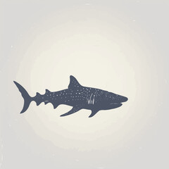 vector illustration of a whale shark