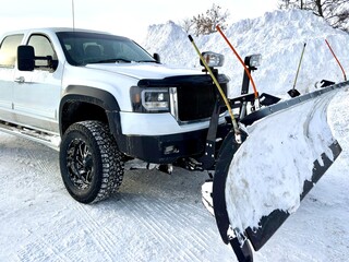 pickup truck with snow plow © JackCA