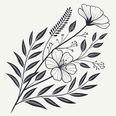 Elegant floral illustration