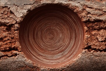 Wood Texture Close-Up. Intricate Circular Patterns in Nature's Design with Rustic, Organic Details