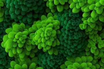 Abstract Nature-Inspired Greenery Texture for Eco-Friendly Designs. Lush Botanical Close-Up with Vibrant Green Tones