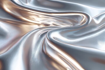 Luxury Shiny Silk Fabric with Glossy Sheen and Elegant Flowing Texture - Premium Background for Modern Textile and Fashion Designs