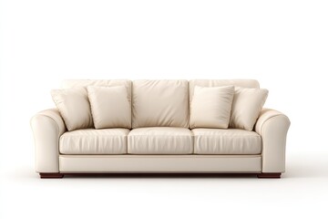 Fototapeta premium Sofa isolated on white background
