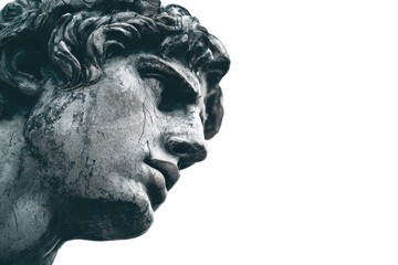 Statue isolated on white background