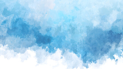 Fototapeta premium Blue Watercolor Wash Background
