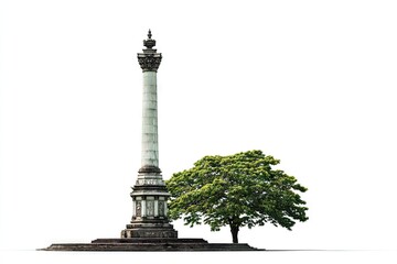 Tugu proklamasi isolated on white background