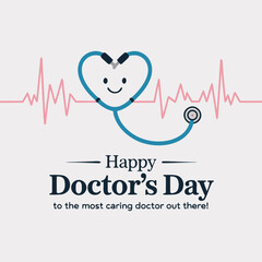 Heartfelt Stethoscope Design,  Positive and Caring Medical Illustration.
