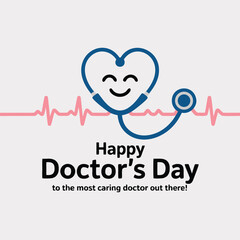 Heartfelt Stethoscope Design, Cheerful, Modern Vector Illustration, Healthcare, Medical.
