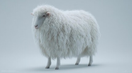 White sheep studio photography