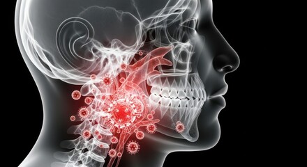 Understanding the Spread of Viral Infections Within the Human Head and Neck Silhouette