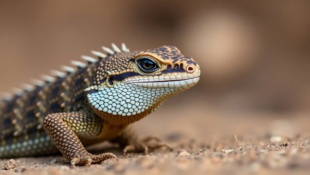 "Selective Focus Shot of an Armadillo Girdled Lizard in Stunning Detail"