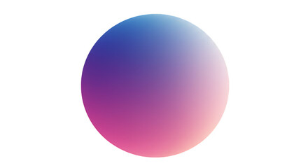 Abstract Illustration of Gradient Sphere With Blue And Pink On Background