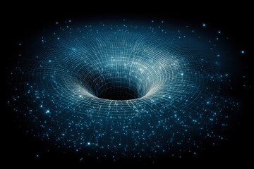 A visually striking abstract background featuring blue stars and flowing lines, creating a dynamic and modern design.