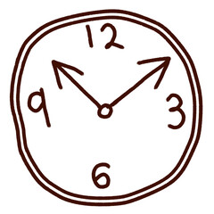 clock isolated on white