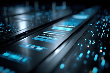 A close up of a futuristic computer keyboard with detailed DNA keys, perfect for technology or science concepts.