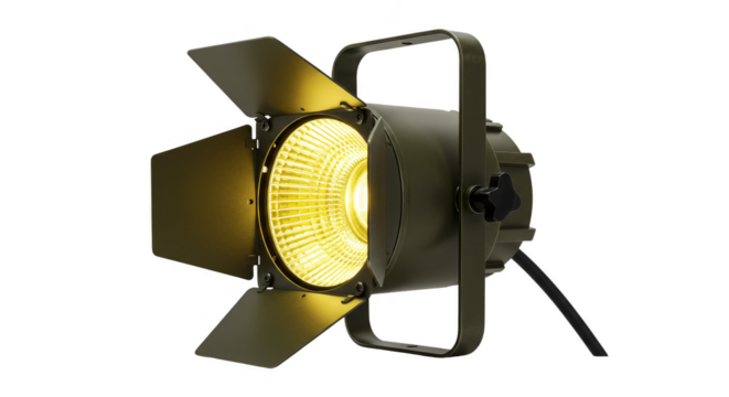 Isolated Professional Stage Lighting Equipment For Events On Transparent Background