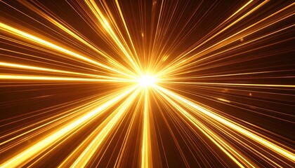 Golden radial burst