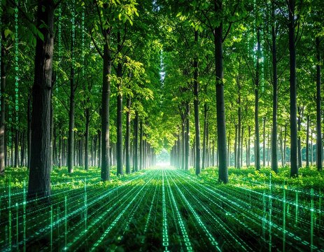 Digital forest pathway