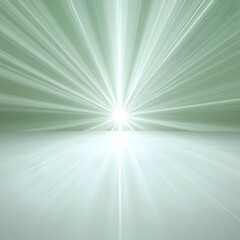 Obraz premium Abstract Green Light Rays Background Illustration