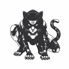 Obraz premium a cat vector AI for Design 