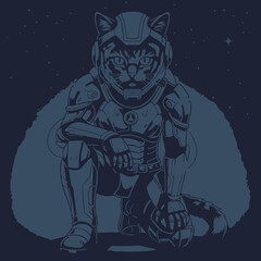 Fototapeta premium Vector Cat Character For Design