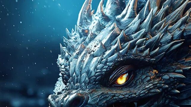 The illustration dragon is in the style of a carton video,ai generative