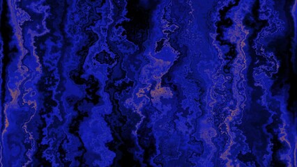 Abstract dark blue and orange marbled texture background with flowing lines