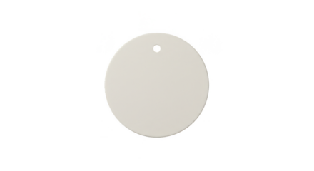 Isolated Round Cream Circle Shape Graphic Design Element on Transparent