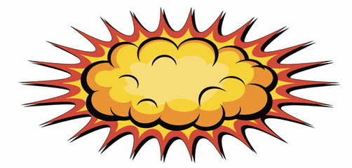 Cartoon Comic Book Explosion Effect